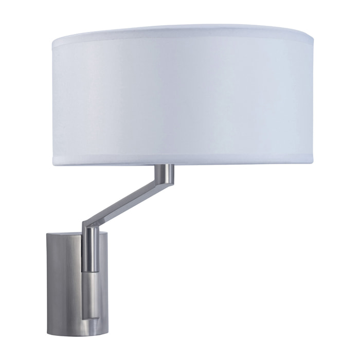 LEDS C4 Aplique Twist E27 60W Níquel Satinado