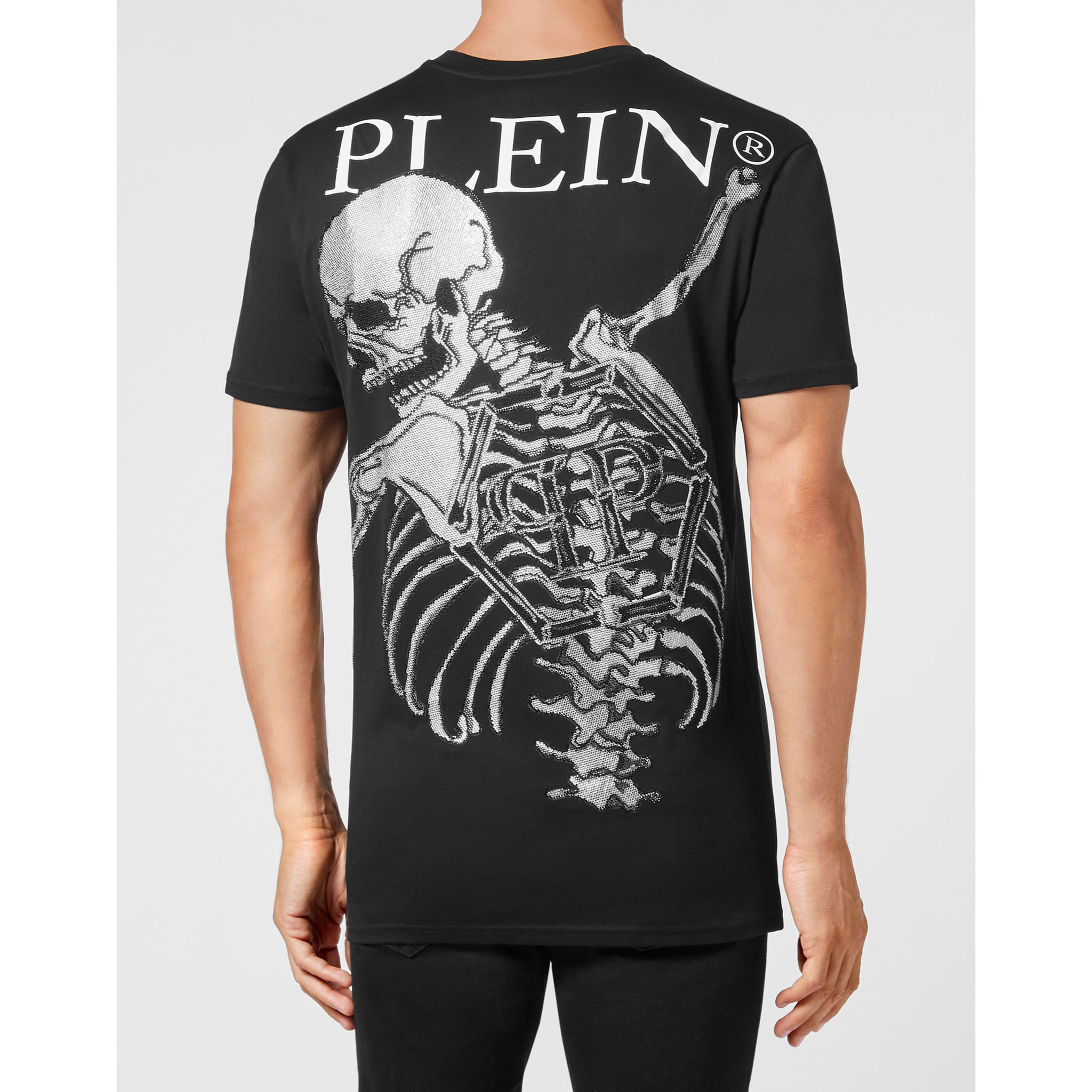 PHILIPP PLEIN Maglietta a girocollo SKELETON