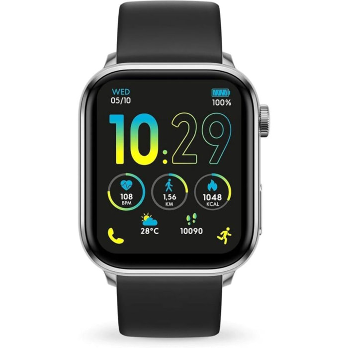 Montre connectée ICEWATCH Ice Smart 3.0 Argent Bracelet Noir 1.78