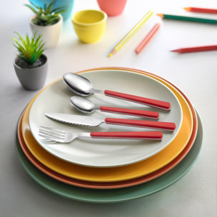 Tonus Rouge - Ménagère 48 pièces