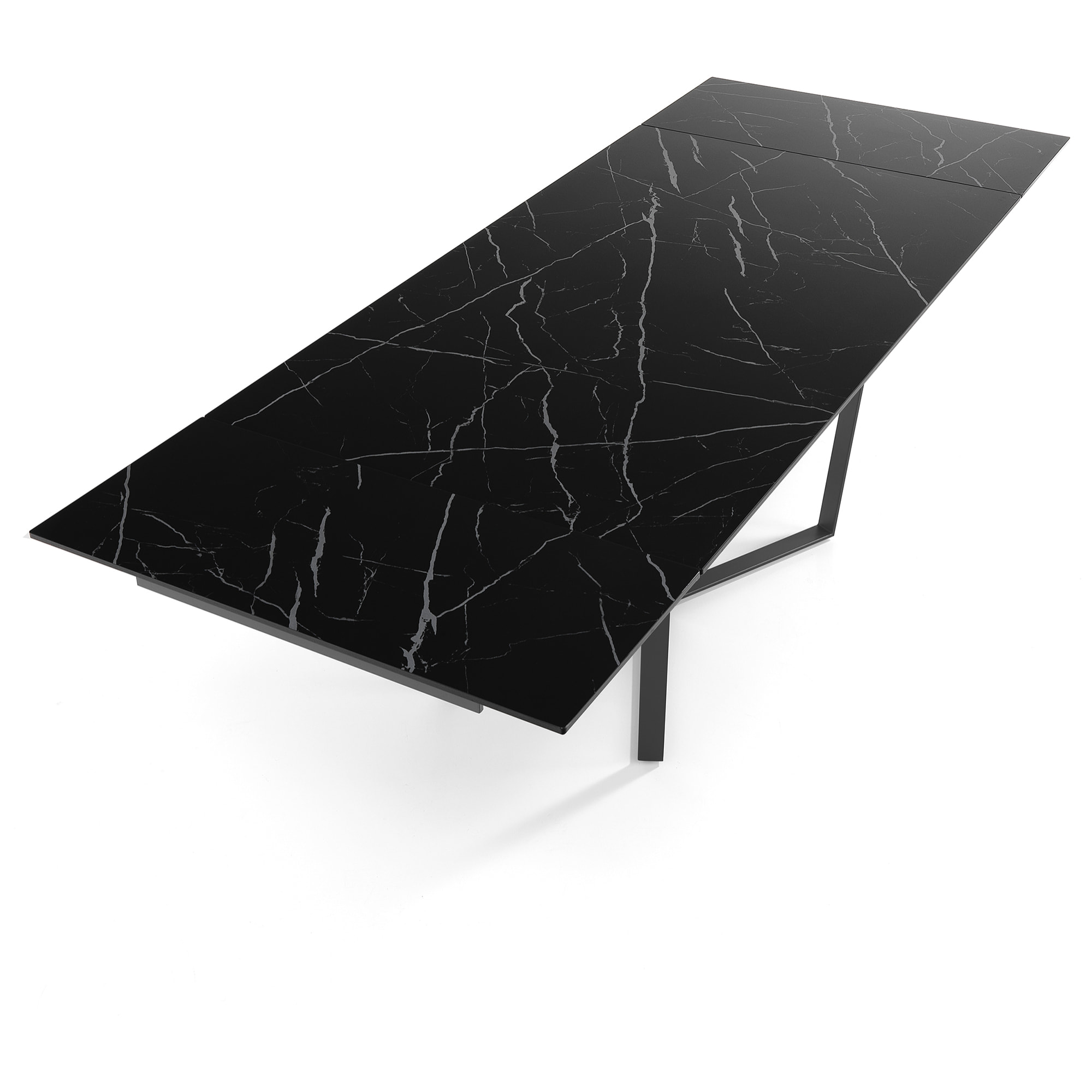 ORESTELUCHETTA Tavolo allungabile CASEY 160 BLACK MARBLE