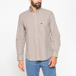 CAMICIA BUTTON-DOWN CON MANICA LUNGA E TASCHINO