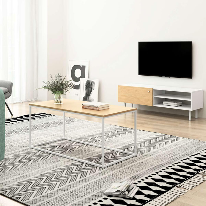 Mueble TV blanco para salón, comedor o habitación de diseño nórdico