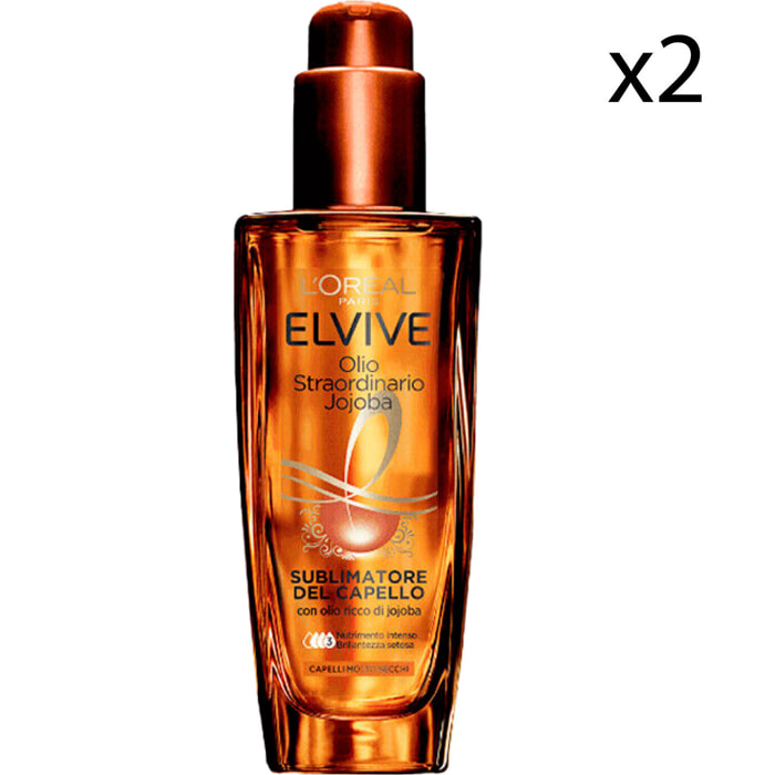 2x Olio Staordinario Jojoba per Capelli Molto Secchi - 2 Flaconi da 100ml