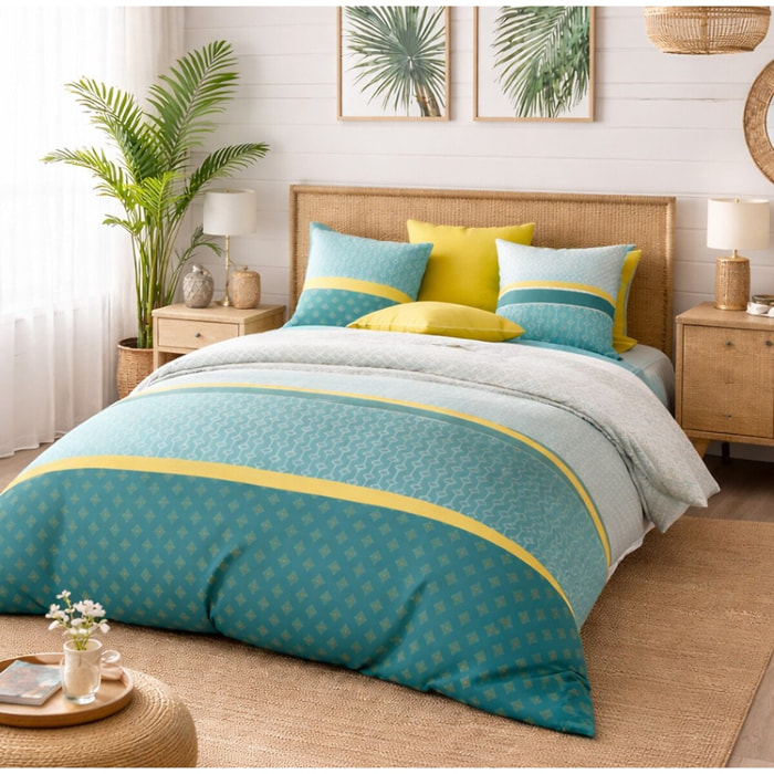 Parure Housse De Couette 3pcs 100% coton 57fils Malphite