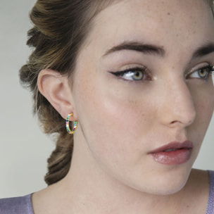 Pendientes Azarlo acabado oro amarillo 18k