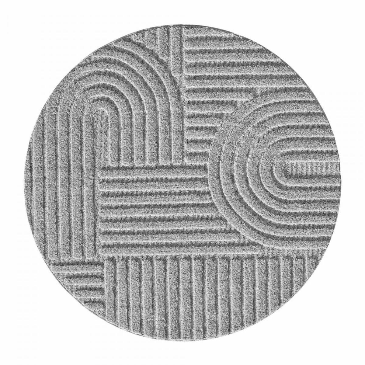 Tapis salon au motif géométrique en relief, design épuré, MANON
