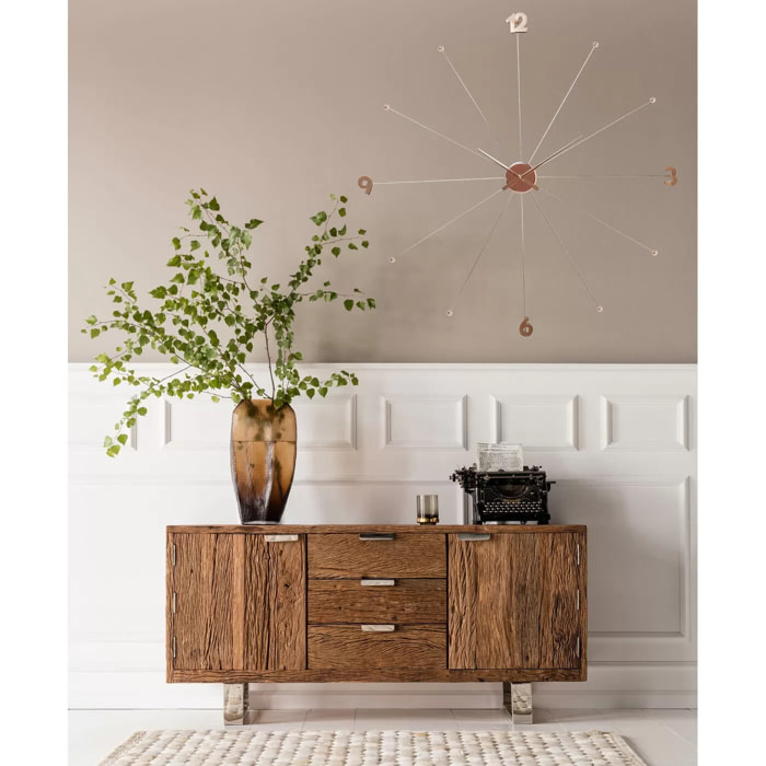 Horloge murale Umbrella or rose Kare Design