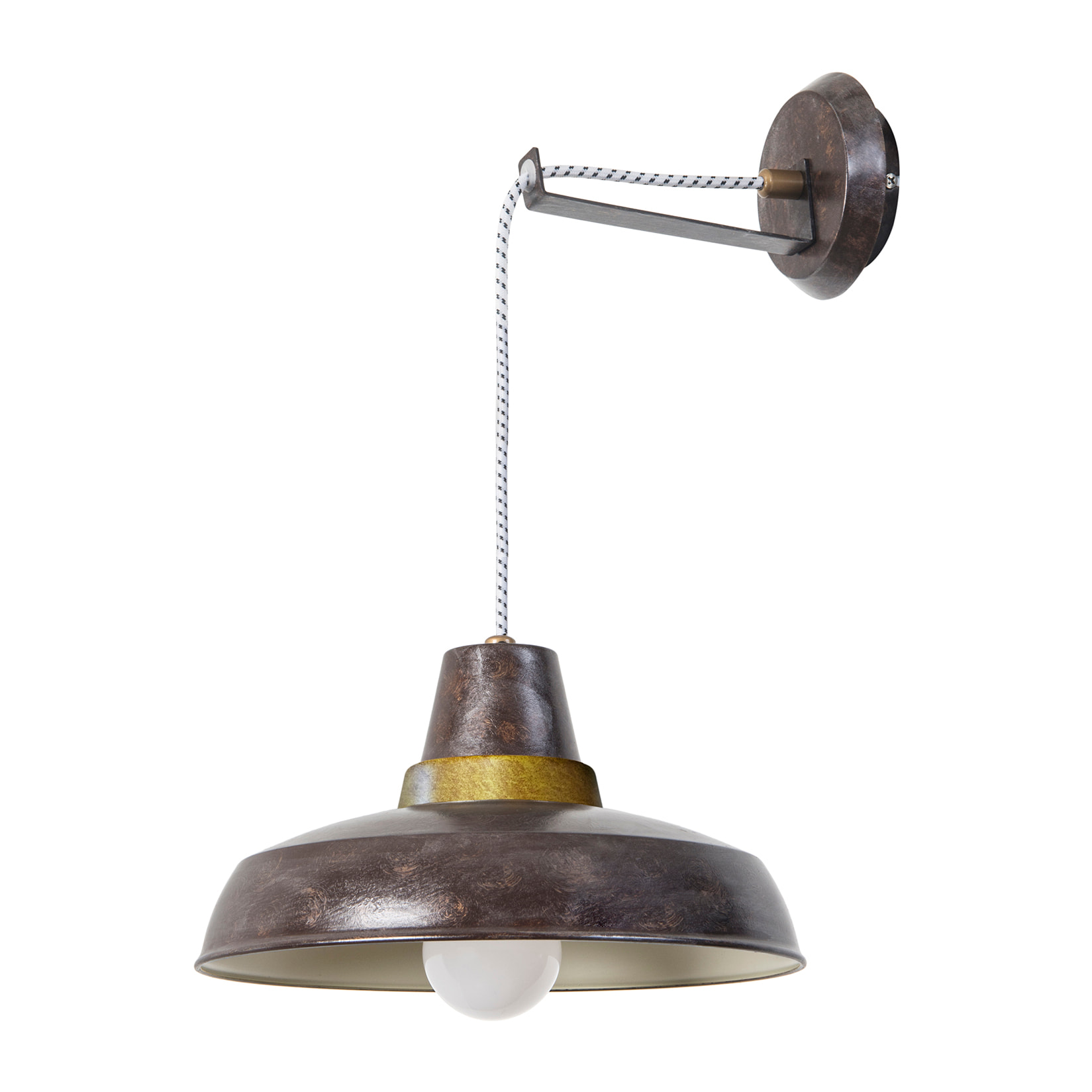 LEDS C4 Lámpara Colgante Vintage E27 60W Ámbar Dorado 422Lm
