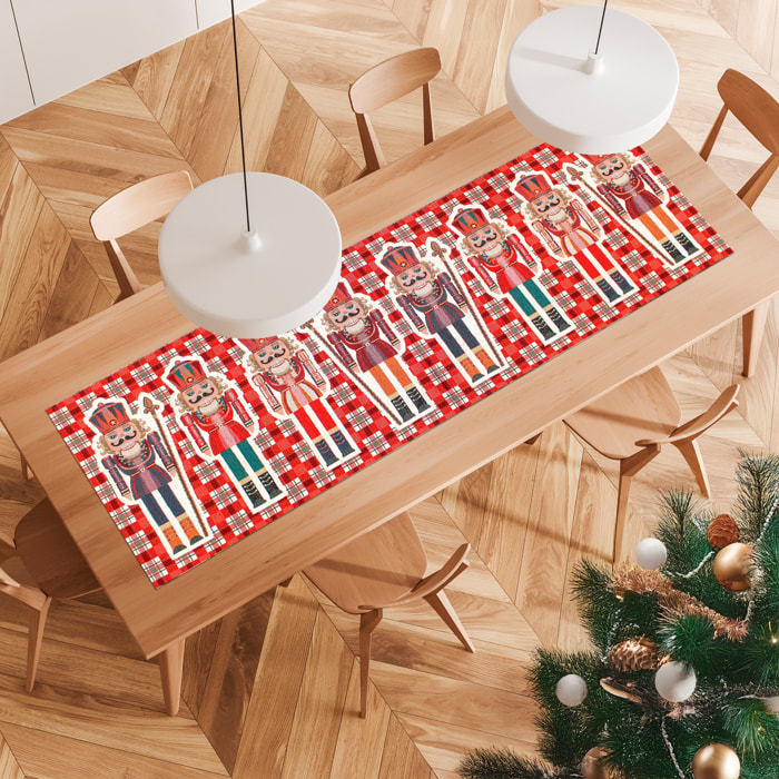 Runner Natalizio Schiacciamoci 40x140 cm Gobelin Jacquard