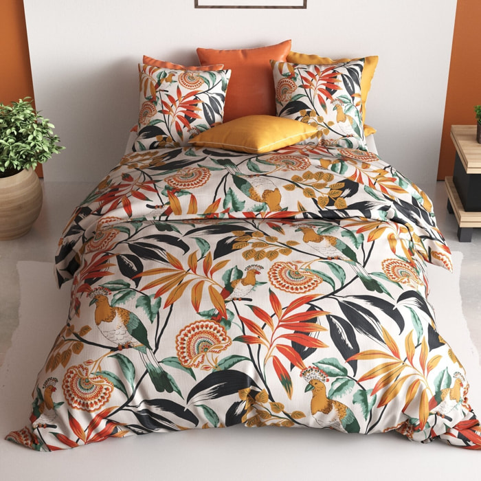 Parure Housse De Couette Imprimé 100% Coton - Ninon