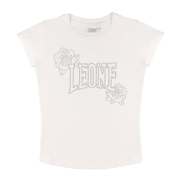T-shirt da bambina a manica corta Leone 1947 Nature