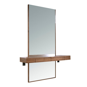 Mueble recibidor Angel Cerda con espejo y cajones 120x35x180cm