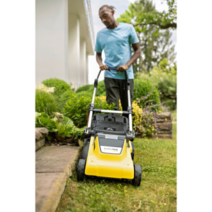 Tondeuse à gazon sans fil 36 V Karcher LMO 5-18 Dual avec 2 batteries 18V-5Ah- moteur brushless- autonomie 550 m²- coupe 41 cm