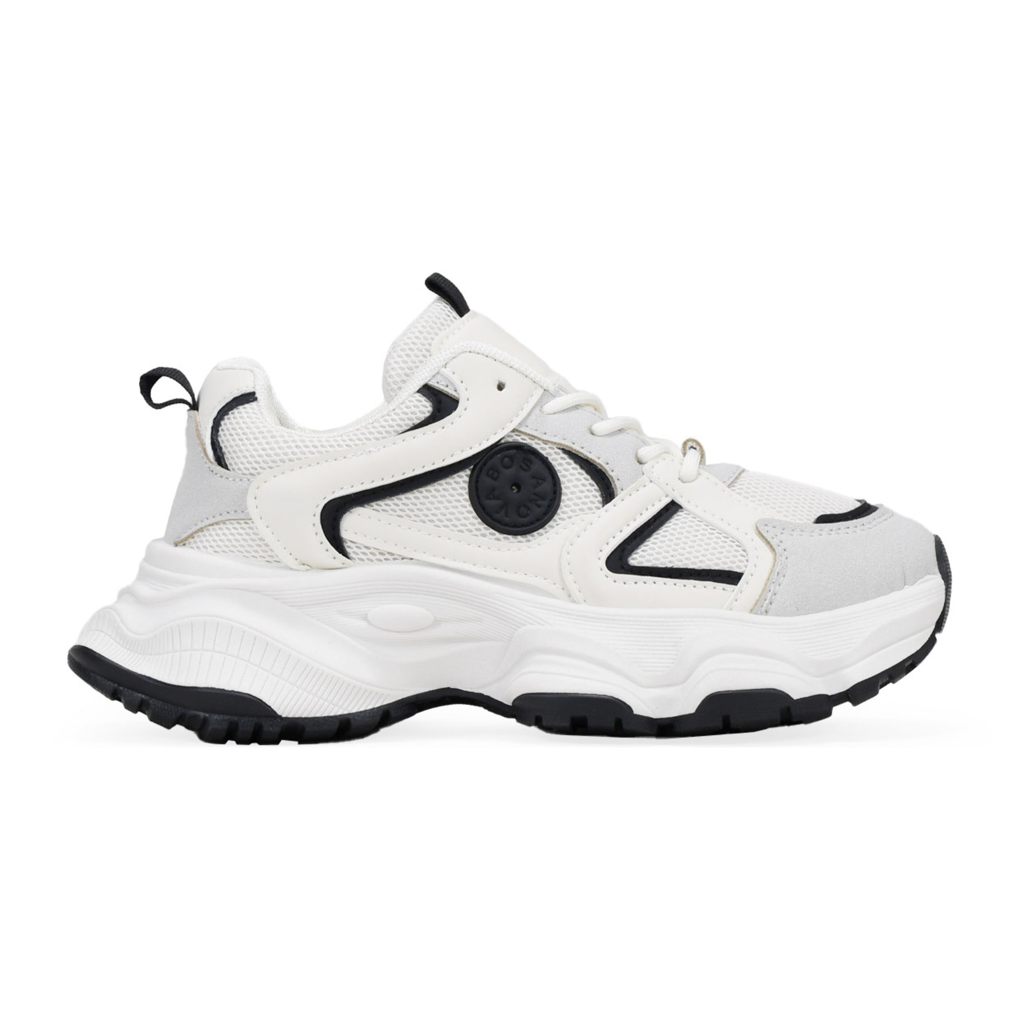 Zapatillas de plataforma blancas con cordones