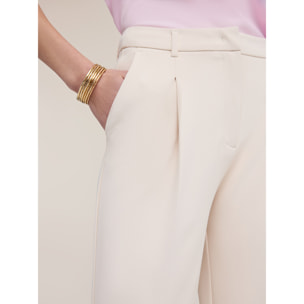 Motivi - Pantalones palazzo de crepé - Beige