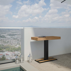 Consolle allungabile 90x40/190 cm Mimosa Small Abete Tinto telaio Antracite