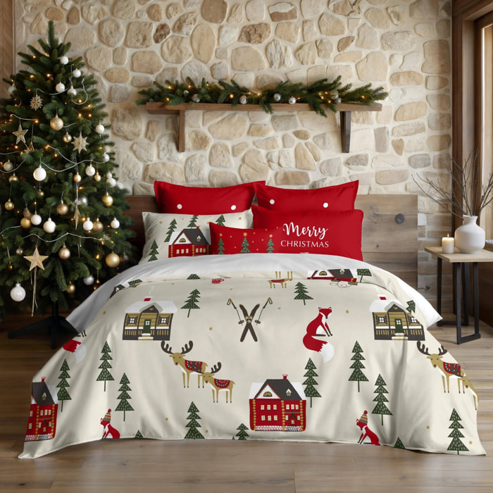 Housse de couette avec clics 100% coton Laponia 19