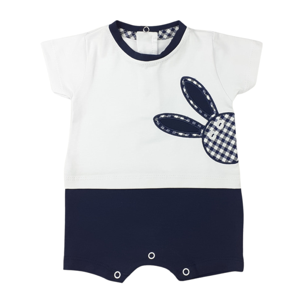 PAGLIACCETTO JERSEY BICOLORE BIANCO BLU RABBIT