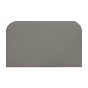 Tête de lit déhoussable en bouclé gris foncé en différentes tailles