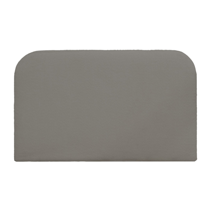 Tête de lit déhoussable en bouclé gris foncé en différentes tailles