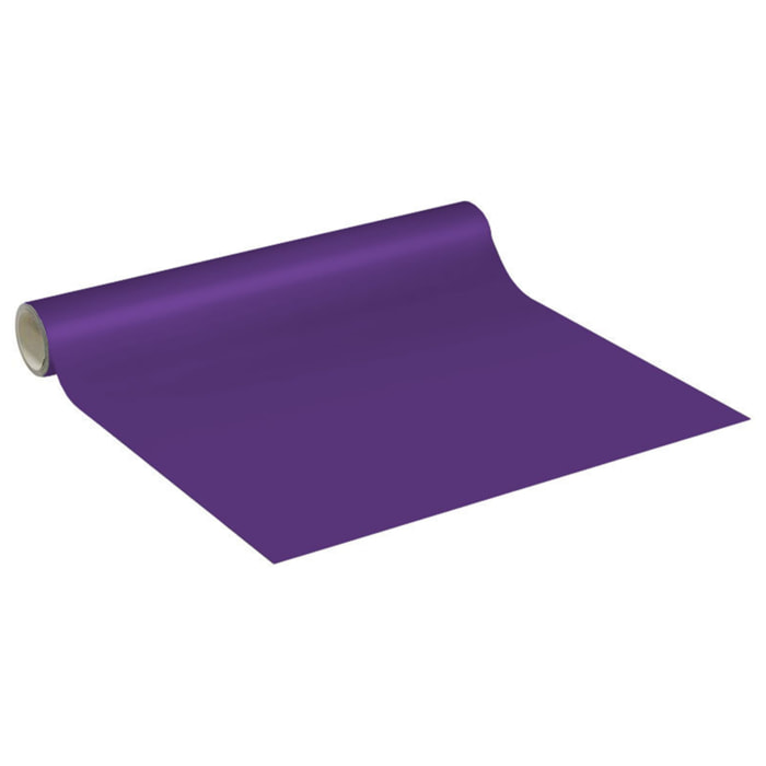 Rouleau adhésif décoratif Vinyle au Mètre - Violet - Sticker Lavable Imperméable Mur Cuisine Meubles