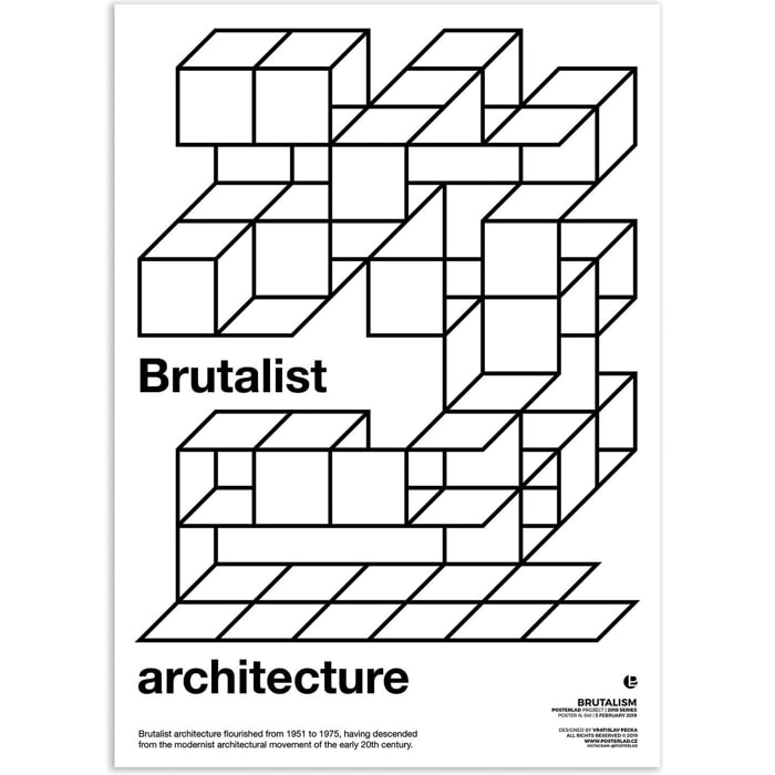 Affiche - Brutalist architecture - Posterlad
