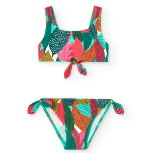 Bikini polyamide "feuilles"