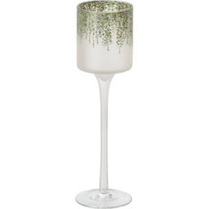 J-Line photophore sur base - verre - vert foncé/transparent - small
