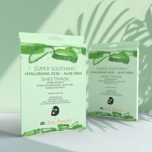 Mascarilla súper calmante de ácido hialurónico + aloe vera