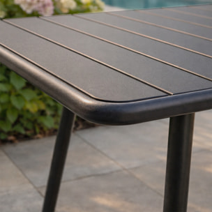 EVORA Table de jardin 10/12 places 234cm gris foncé