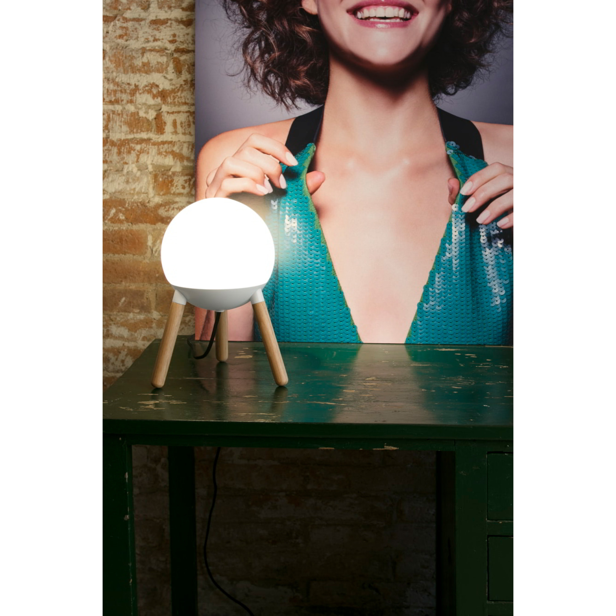 MINE GLASS Sobremesa blanca