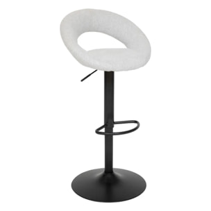 Lot de 2 tabourets de bar "Sasha" gris