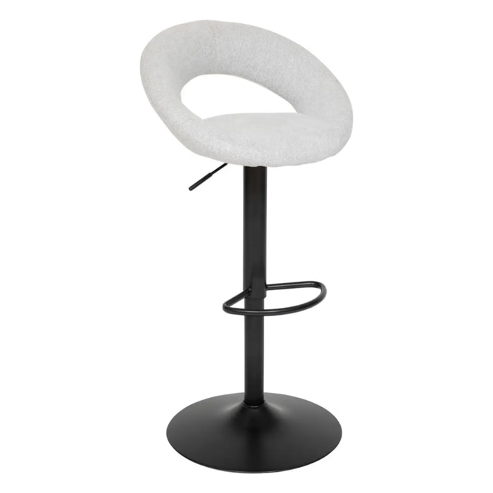 Lot de 2 tabourets de bar "Sasha" gris