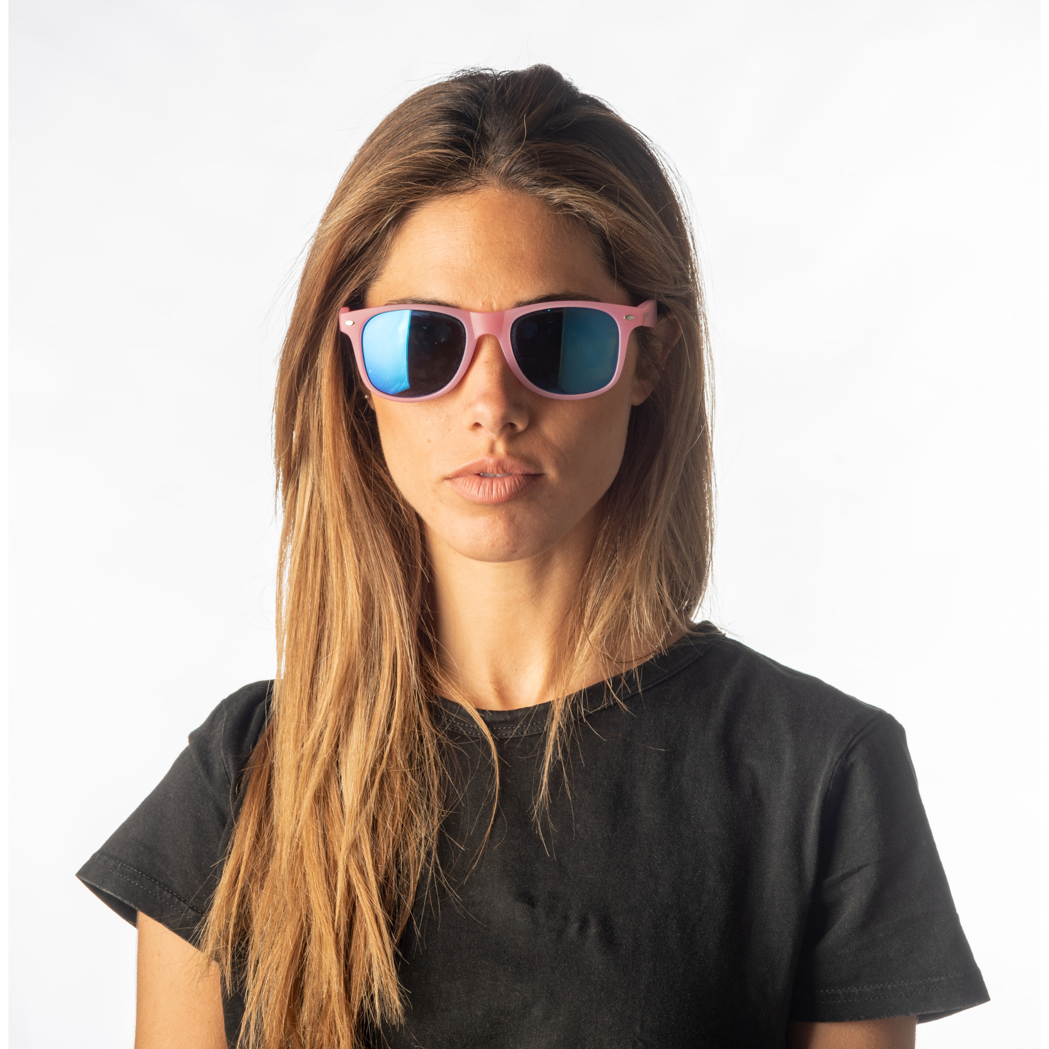 Occhiali da sole OCEAN BEACH WAYFARER - Rosa e / Blu