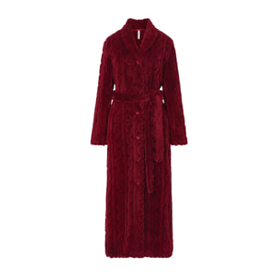 Bata larga de mujer Rojo
