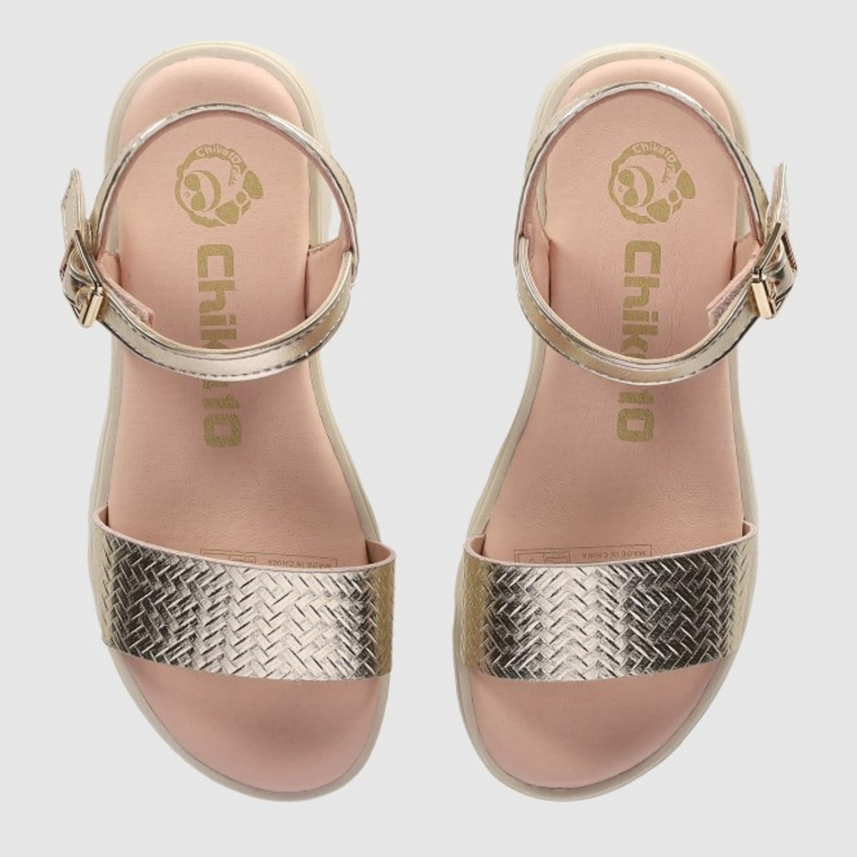 Sandalias - Oro - Tacón: Bajo