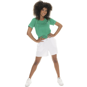 Bermuda donna Leone 1947 Apparel in cotone elasticizzato con patch boxe. Sportivi.