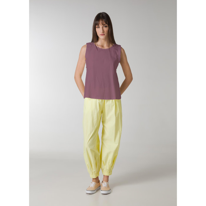 DEHA - Canottiera POPLIN TANK TOP in cotone per donna