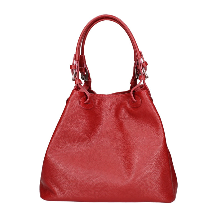Borsa a spalla da donna - Modello Amélia - Vera pelle - 29.0 x 32.0 x 17.0 cm
