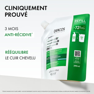 Dercos Technique  - Éco-recharge Shampooing Traitant Anti-Pelliculaire