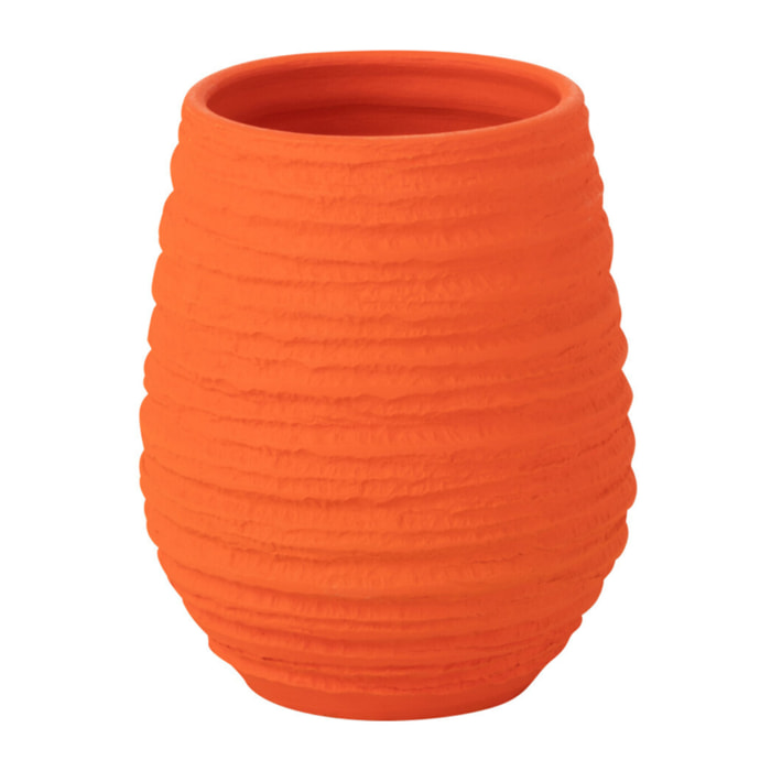 J-Line vase Fiesta - céramique - orange - small - Ø 18 cm