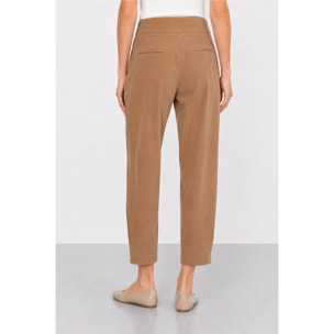 Kocca - Pantaloni da donna in viscosa a vita alta alla caviglia Donna