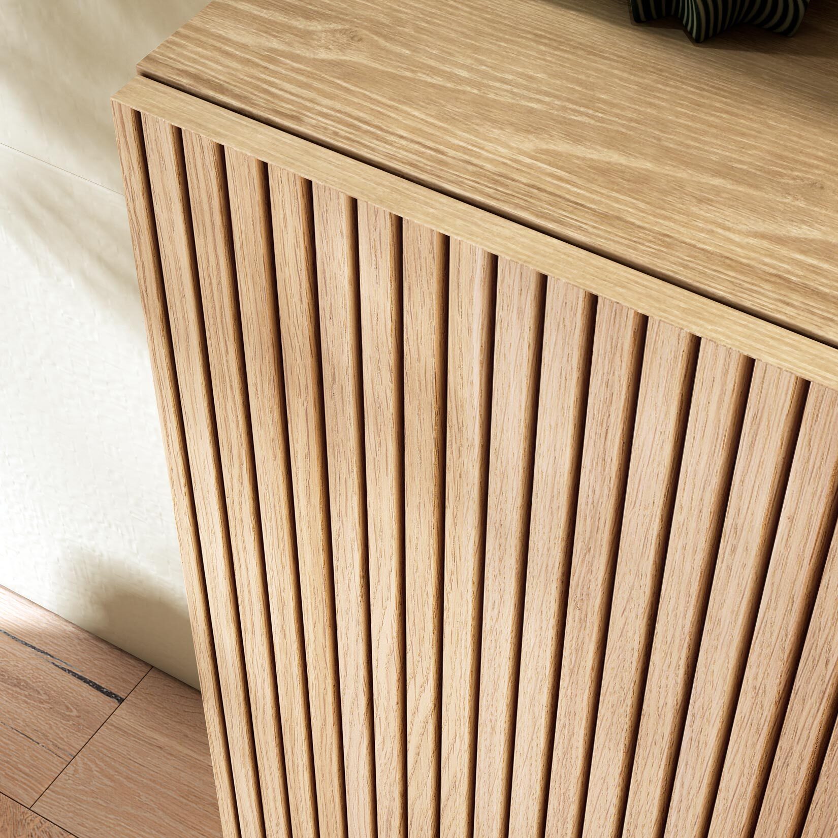 Zapatero Sunne melamina roble dorado puertas impresión vallado 90x90x27cm