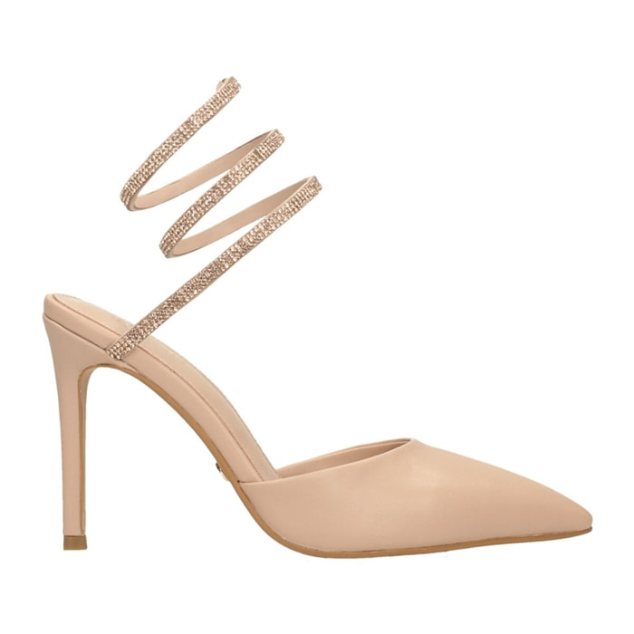 Décolleté sling back Donna Tata Italia Beige