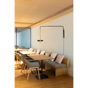 WHIZZ Lampe applique extensible noire et or satiné