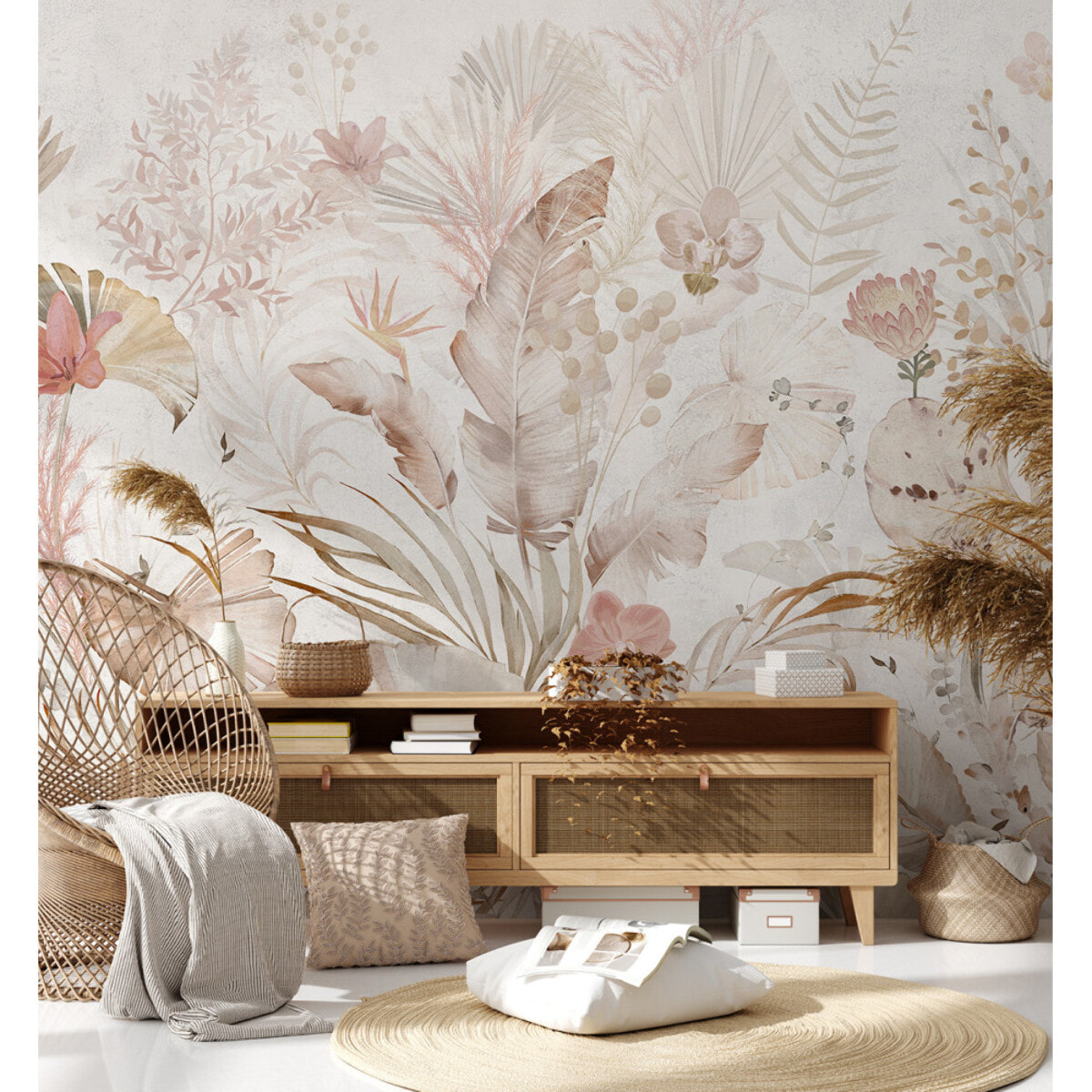 Papier peint panoramique Pamphilia - Transformez votre intérieur avec élégance ! Cliquez ici pour en savoir plus.