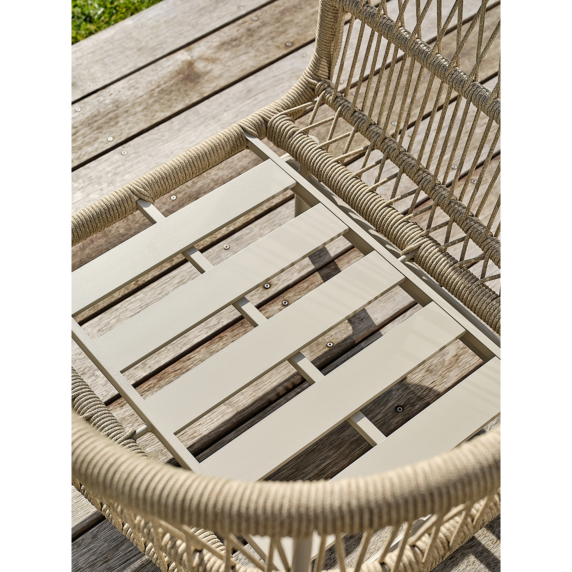DYLIS - Salon bas de jardin 5 places - Grège