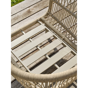DYLIS - Salon bas de jardin 5 places - Grège