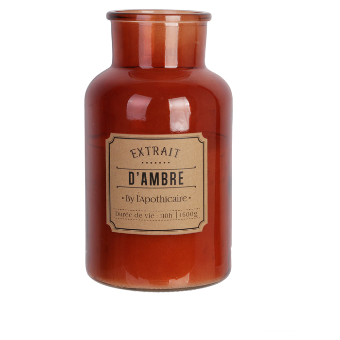 BOUGIE PARFUMEE AMBRE APOTHICAIRE H25.5CM